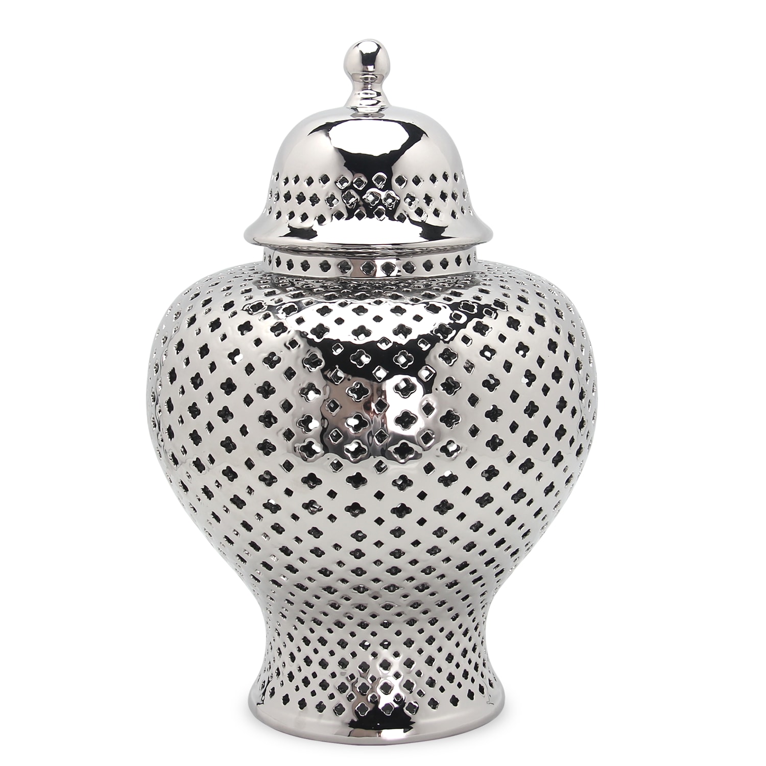 Amazing Rugs FS112SJL White Ceramic Casual Vase