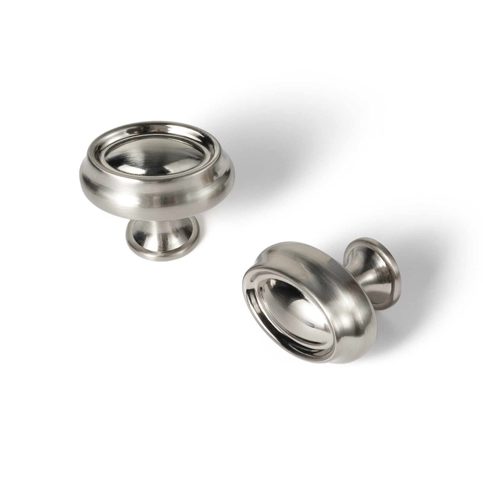 Miaokesen 9265LN-KNOB-12 1-2/5-in Satin Nickel Mushroom Modern Cabinet Knob 12 -Pack
