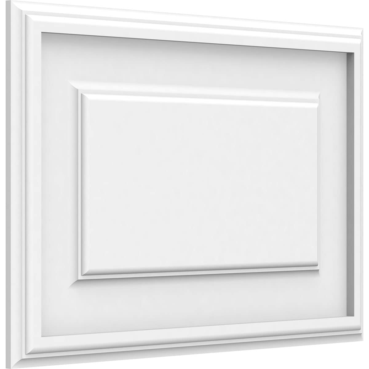Ekena Millwork 18-in x 12-in Smooth White PVC Wainscot Wall Panel in ...