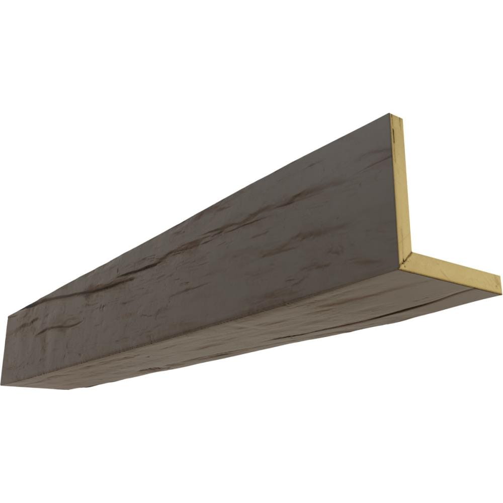 Ekena Millwork BMRW2C0060X100X096HD Riverwood Endurathane Faux Wood 1-in x 6-in x 96-in Natural Honey Dew Finished Polyurethane L-Shaped Decorative Beam