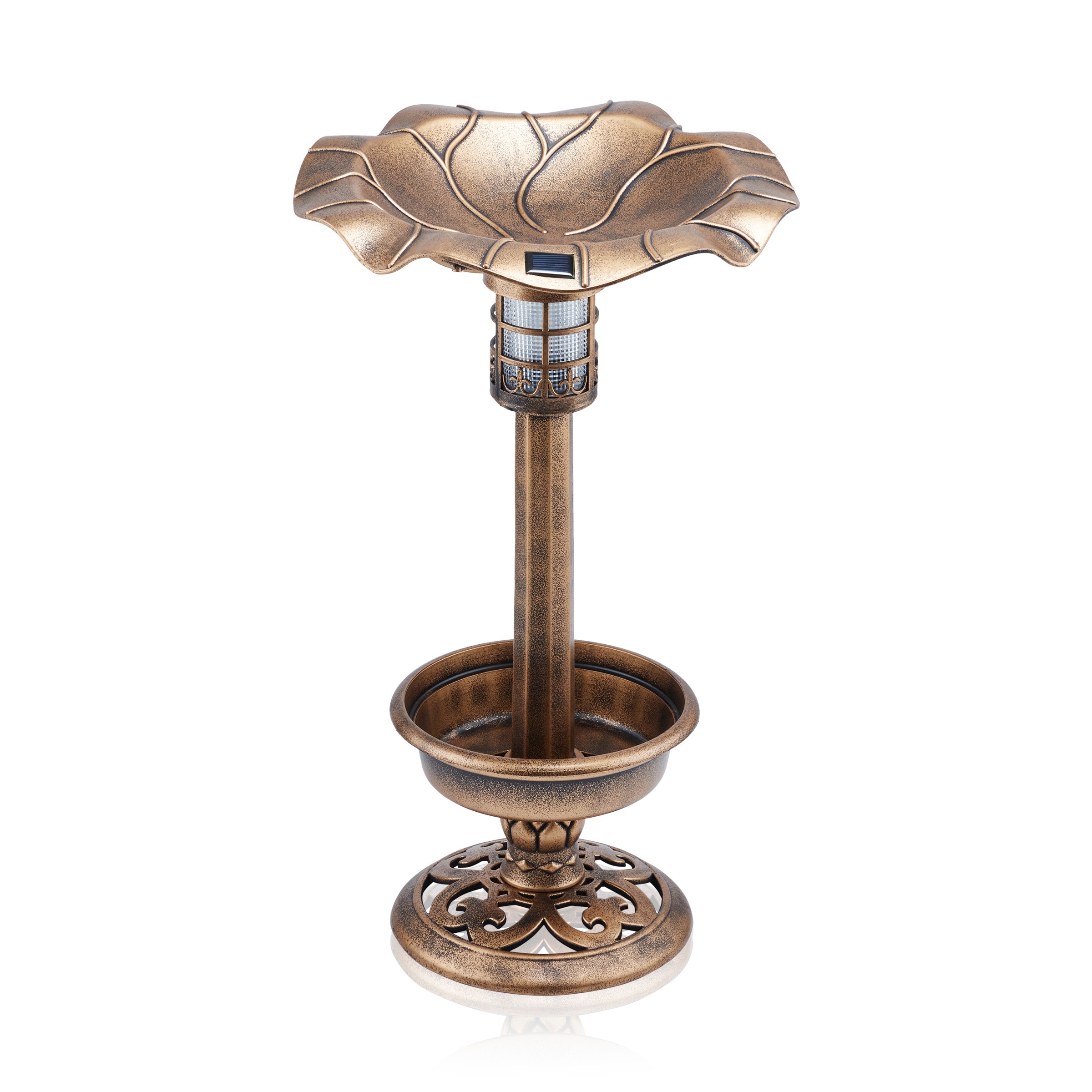 Alpine Corporation TEC358SLR 29-Inches H Bronze Plastic Complete birdbath