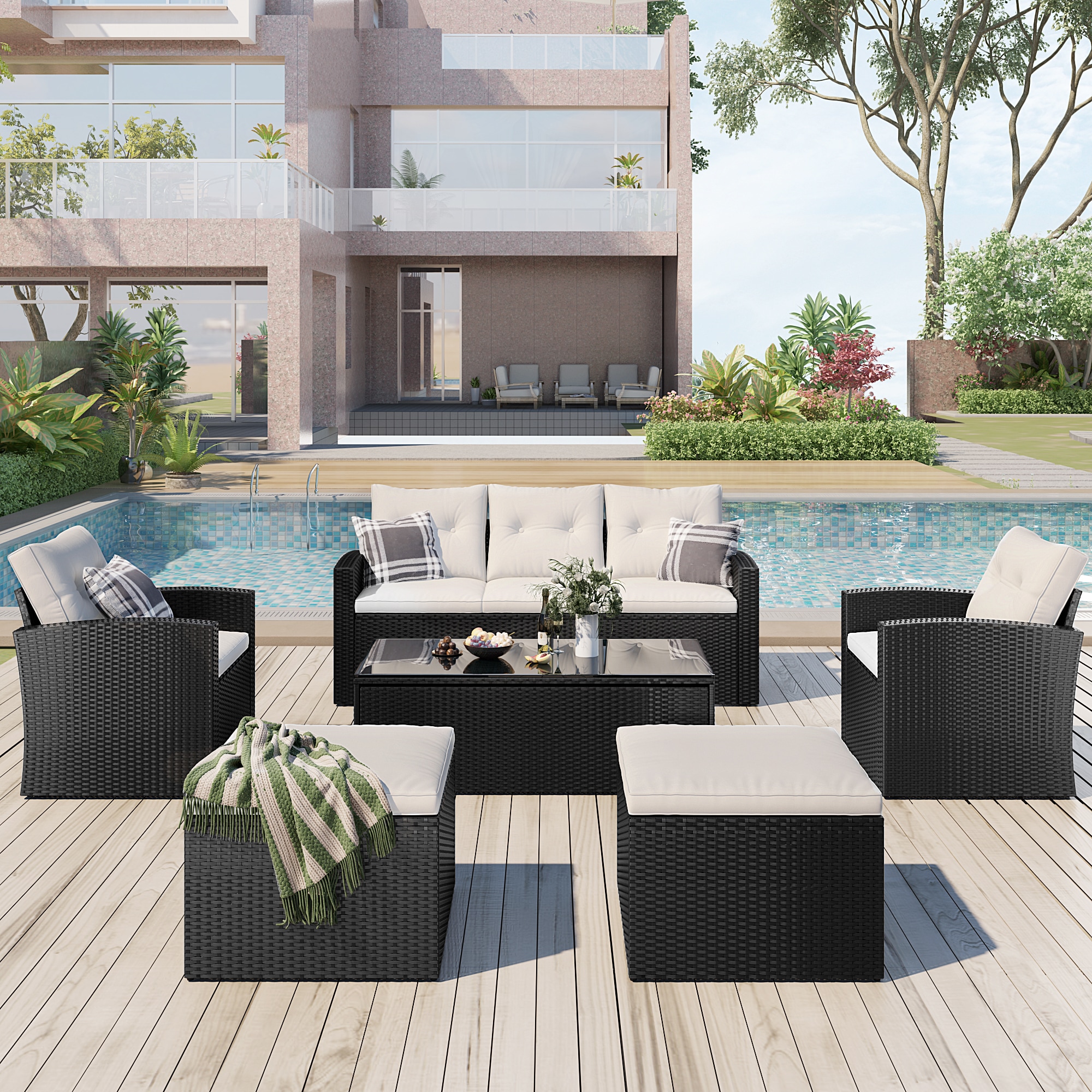 JIMSMAISON BOGOPCS01DGR Patio-Conversation-Sets - View #12