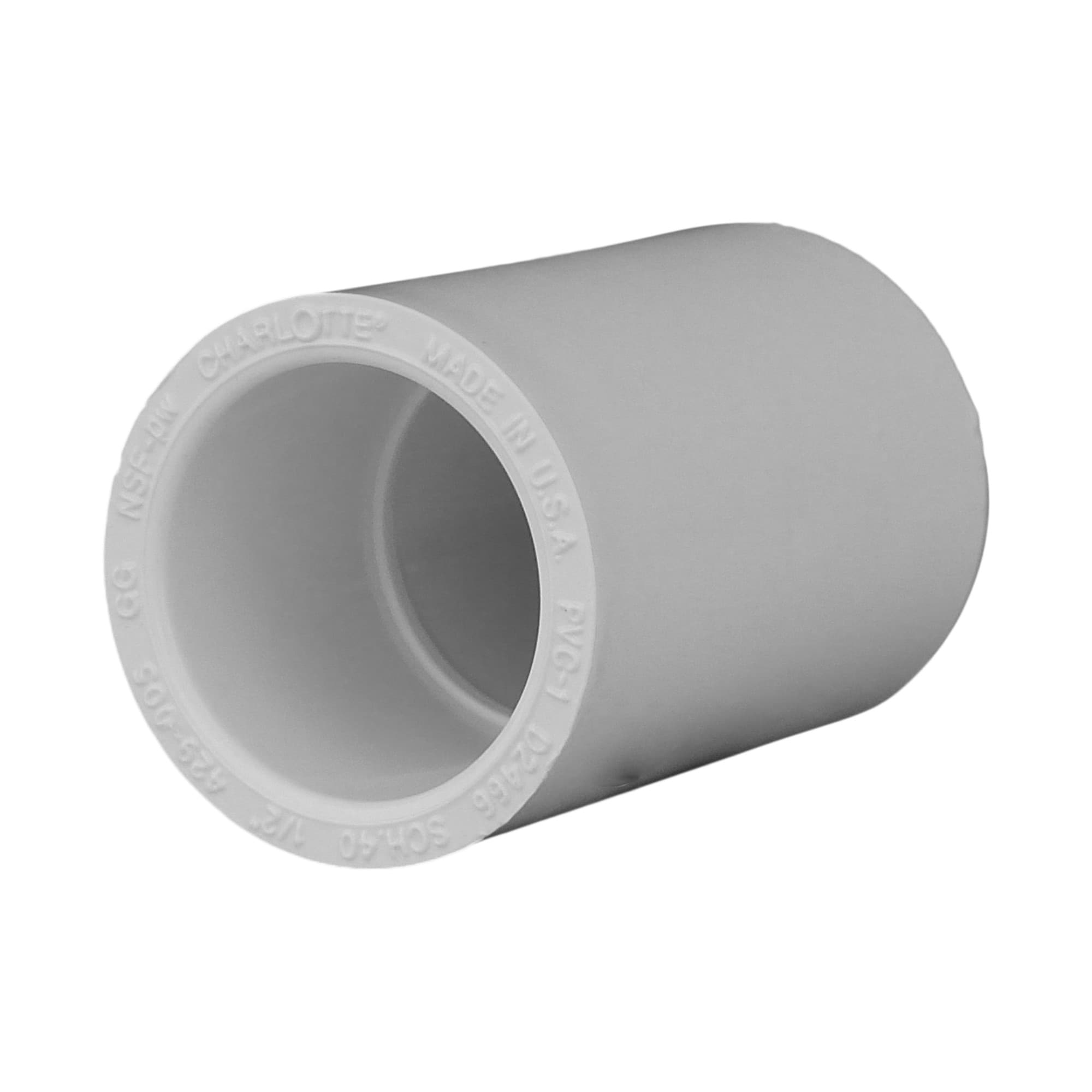 Charlotte Pipe 1/2-in Schedule 40 PVC Coupling (10-Pack) in the PVC Pipe &  Fittings department at
