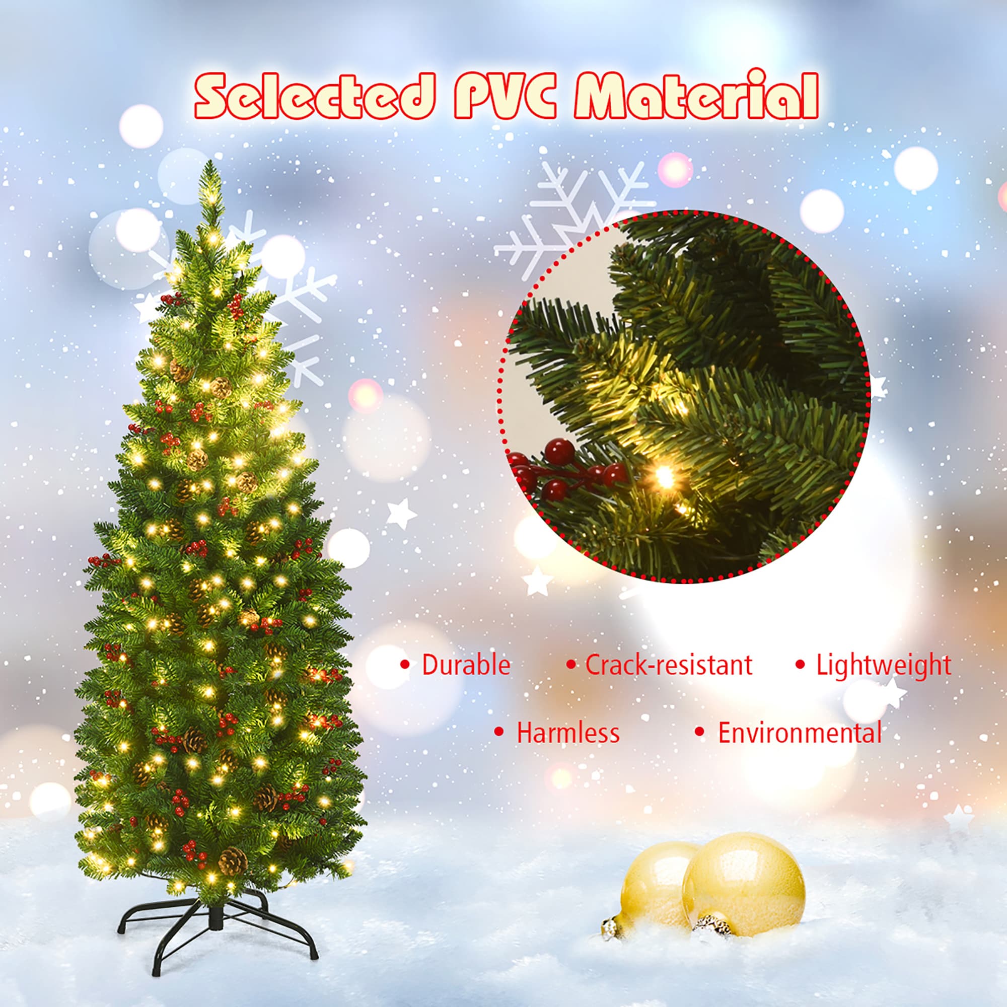 Costway CM22853US Artificial-Christmas-Trees - View #5