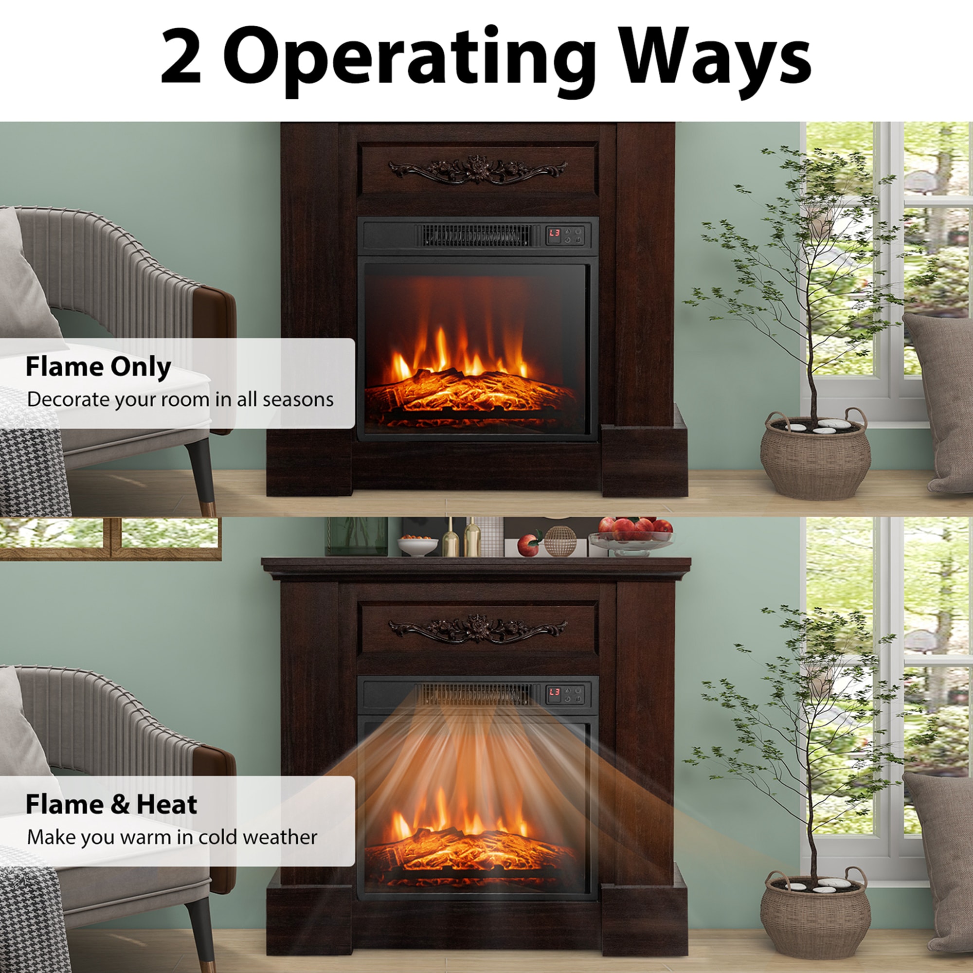 Goplus FP10103US-NA Electric-Fireplaces - View #7