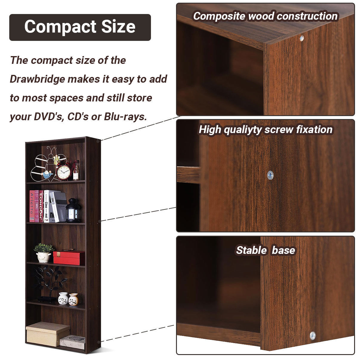 Costway HW60186CF bookcases - View #4
