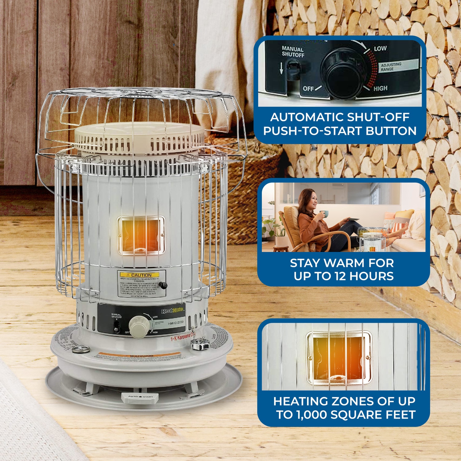 Sengoku 23500-BTU Convection Indoor/Outdoor Kerosene Heater at Lowes.com