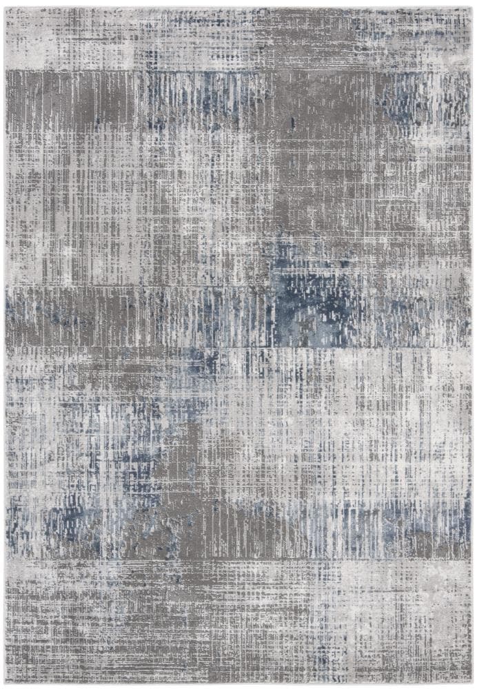 Safavieh CFT874F-5 Craft Perce 5 x 8 (ft) Loomed Polypropylene Gray/Blue Rectangular Indoor Abstract Industrial Area rug