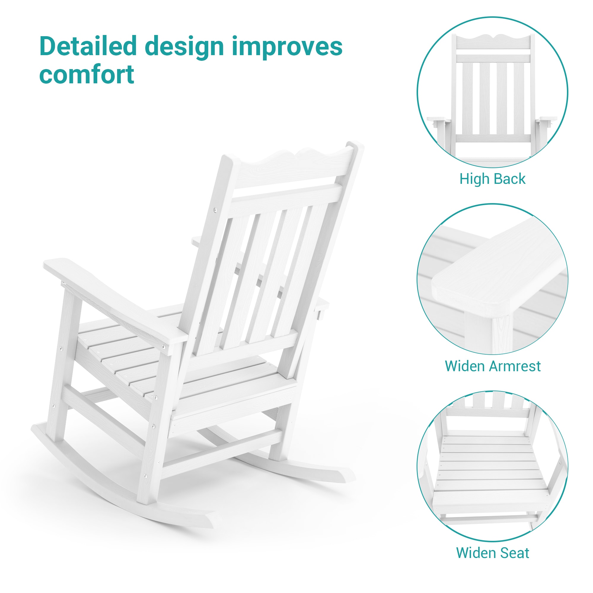 Sonkuki SD-RC-65-WT Patio-Chairs - View #4