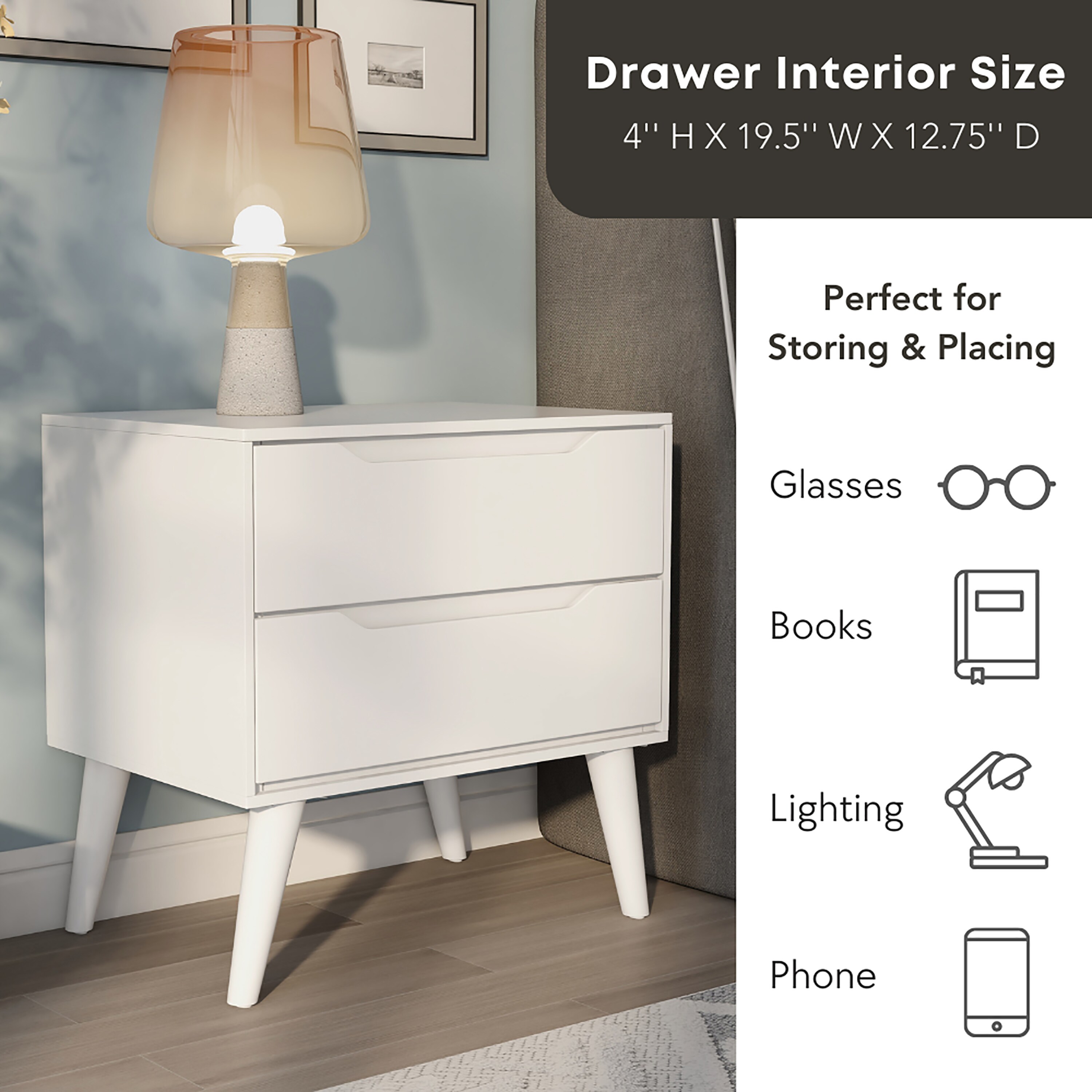 Furniture of America IDF-7386BK-N nightstands - View #8