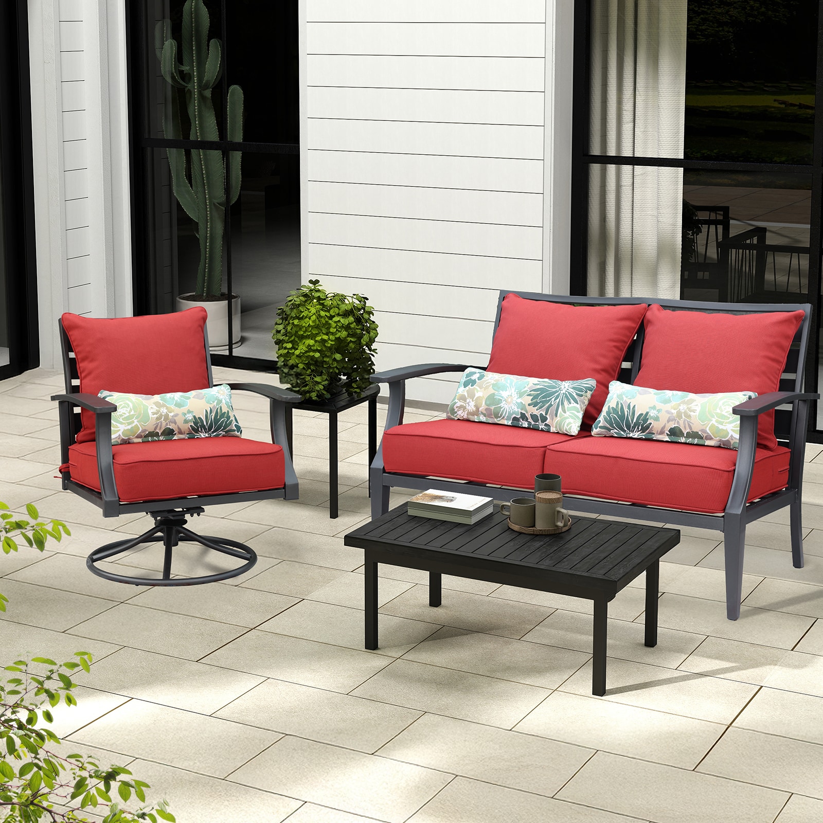 Aoodor A059-PRDRD Patio-Furniture-Cushions - View #5
