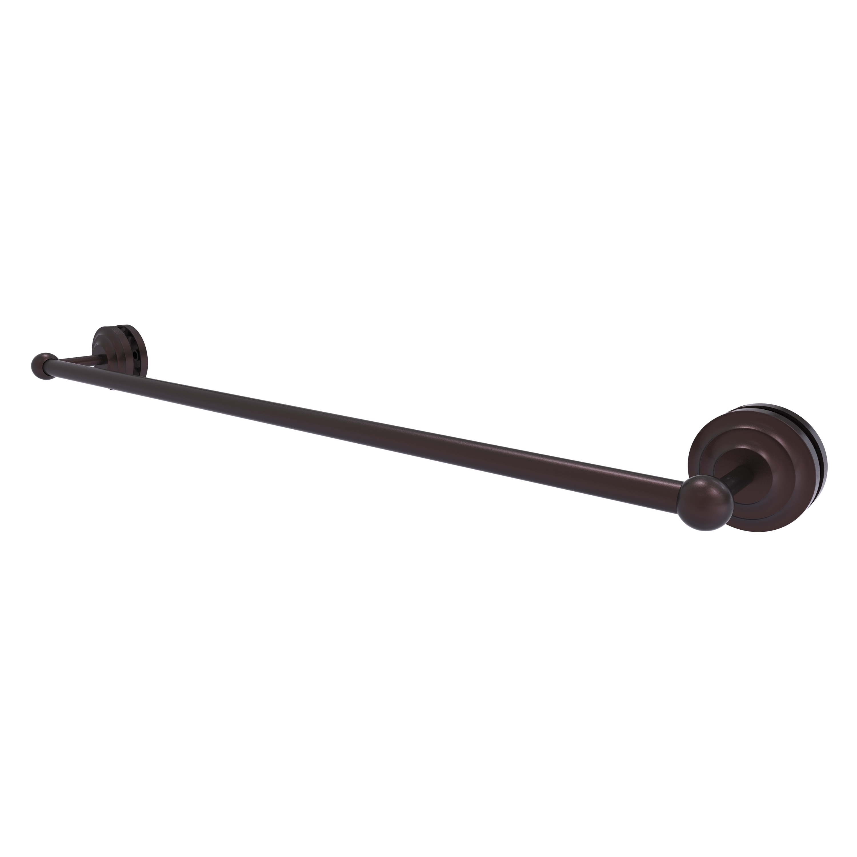 Allied Brass QN-41-SM-30-ABZ Que New 30-in Antique Bronze Wall mount Single Towel Bar