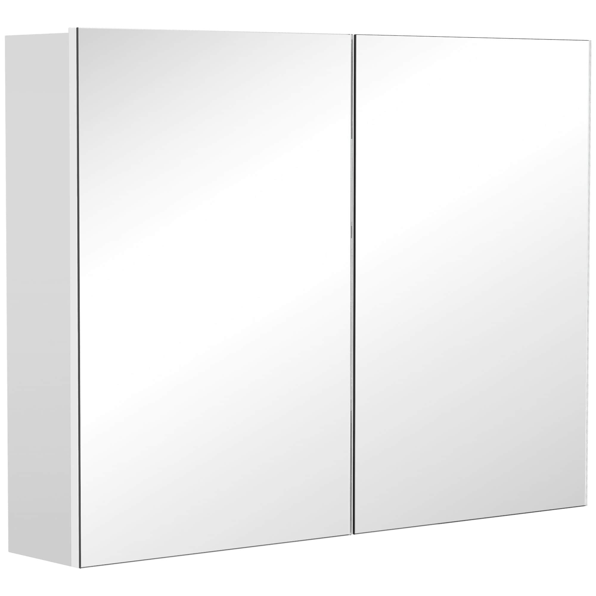 BEARSOLIM 31.5-in x 23.5-in Medicine Cabinet with Mirror Adjustable Shelf Quiet Hinges Bathroom Wall Mounted Cabinet