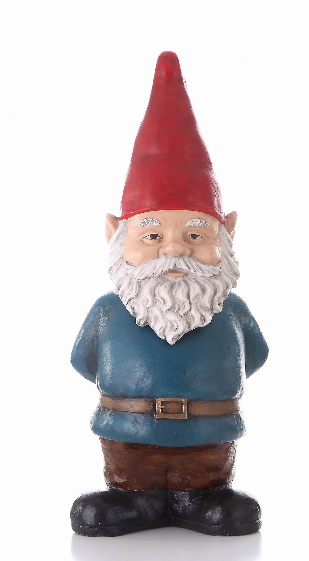 Hi-Line Gift 75616-A 34-in H x 12-in W Blue Gnome Garden Statue