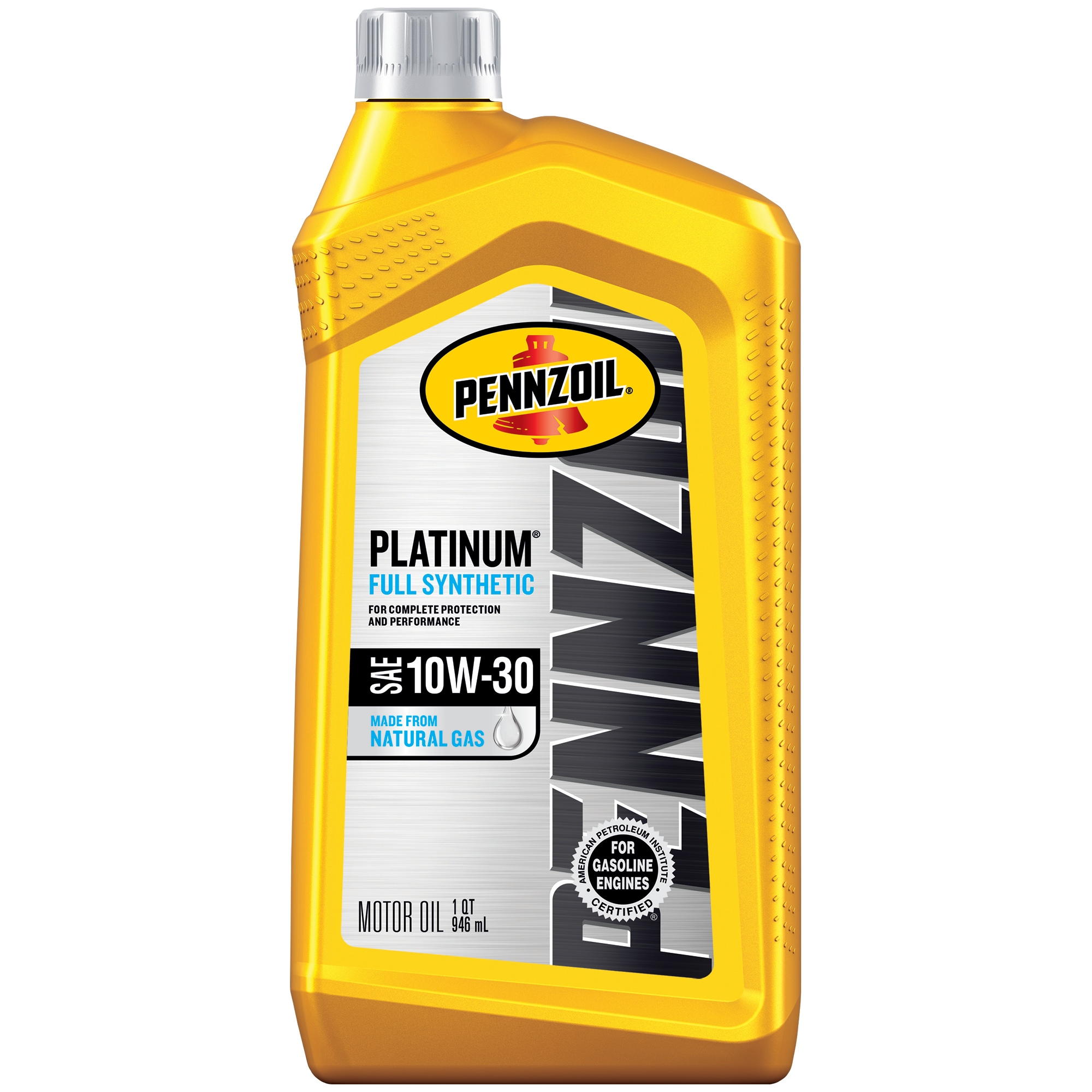 Pennzoil Platinum 10W-30 Full Synthetic Motor Oil - 1 Quart - Better Fuel  Economy - Cleaner Pistons in the Motor Oil & Additives department at