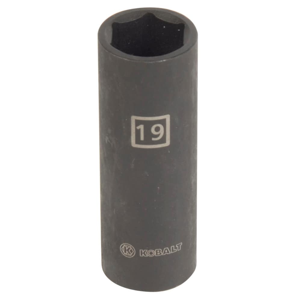 Kobalt 85381 Metric 1/2-in Drive 19mm 6-point Impact Socket Individual
