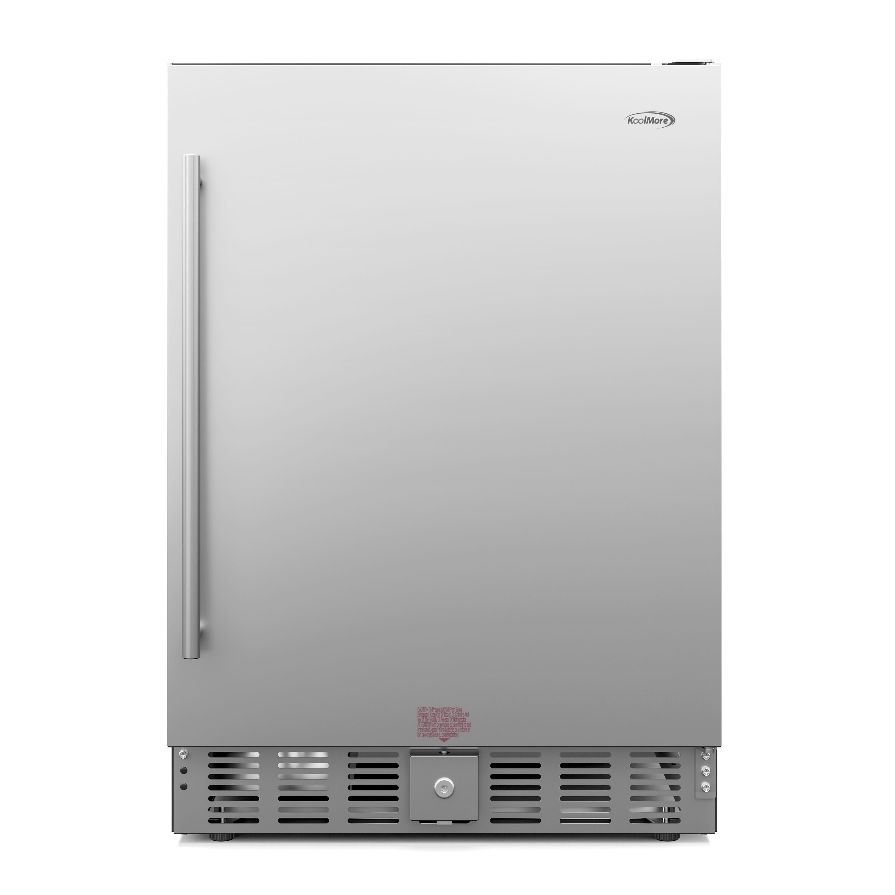 Compact Stainless Steel Under-Counter Beverage Refrigerator