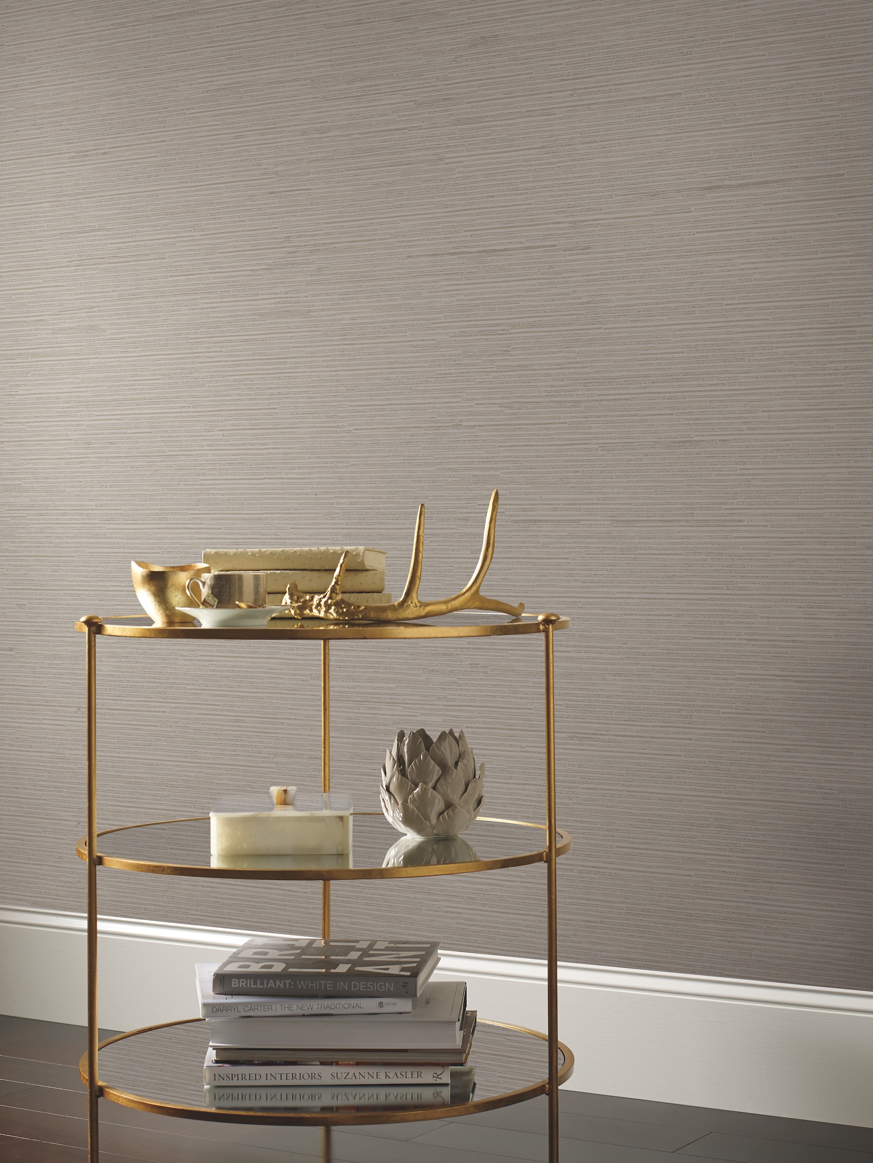 York Wallcoverings DD3832 Dazzling Dimensions Volume II 60.8-Sq. Feet Tan Non-woven Abstract Unpasted Wallpaper