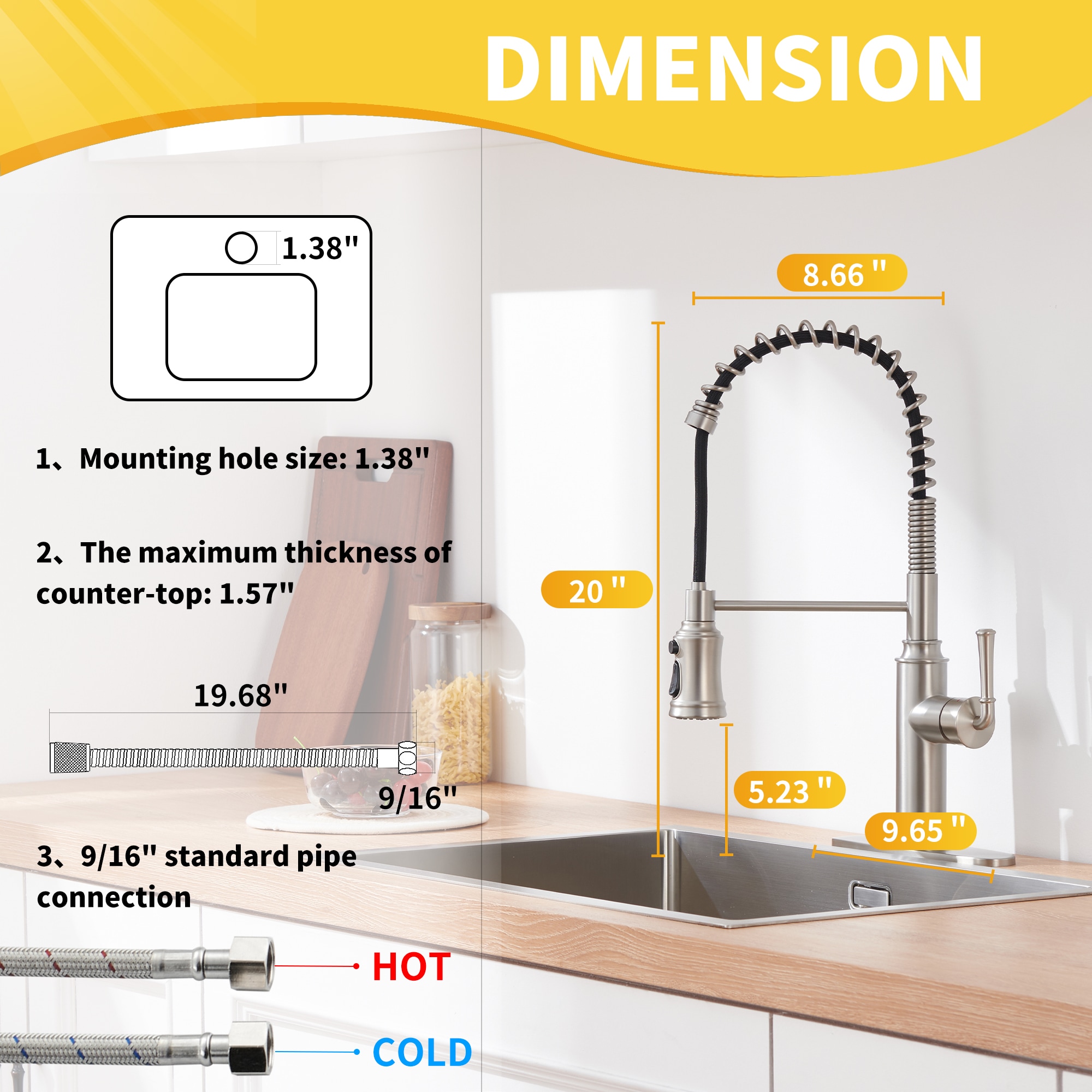 CASAINC CA-WH1050 Kitchen-Faucets - View #6