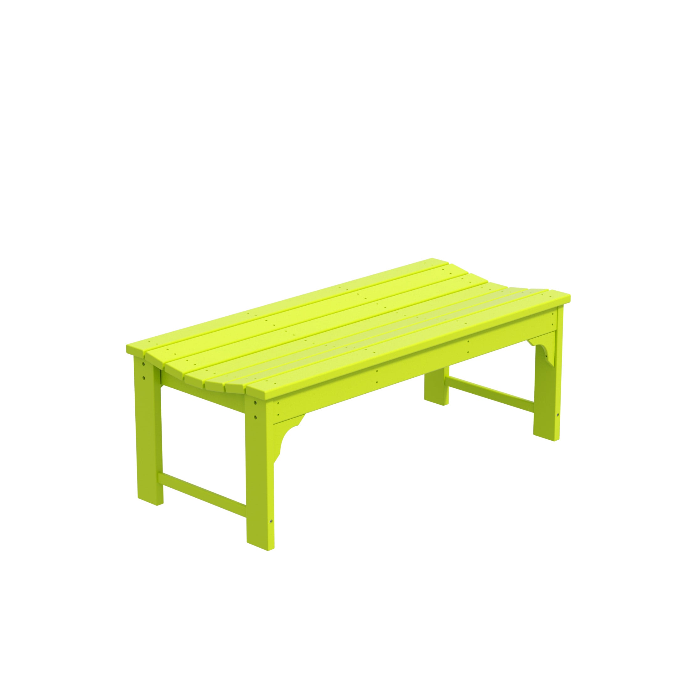 Westin Furniture Laguna 46-in W x 17.7-in H Lime HDPE Garden Bench #OP2001-BN-LM