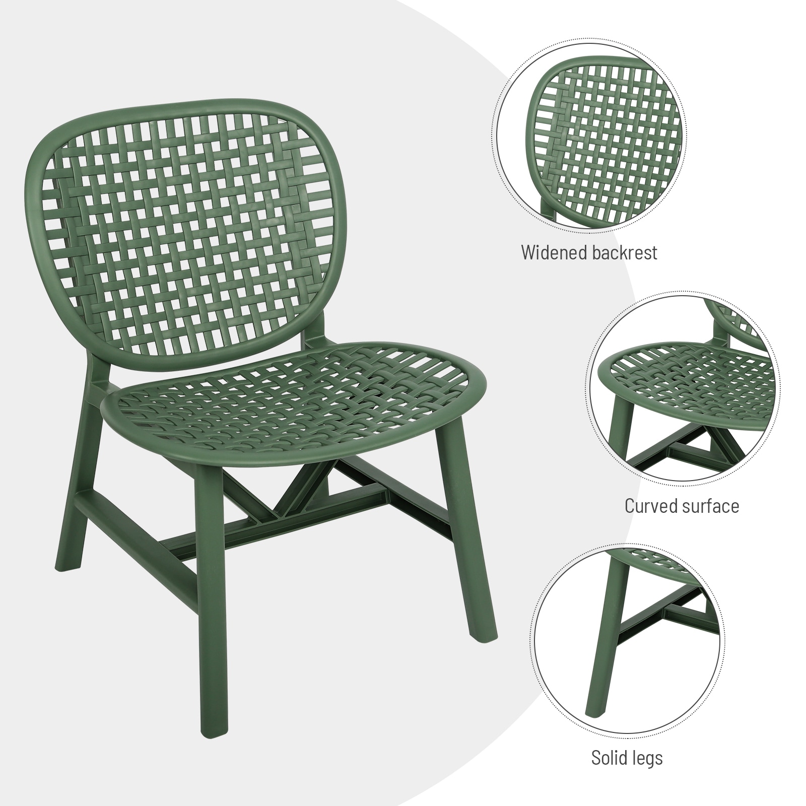 Miki Shinly FCP-7232-05QI Patio-Conversation-Sets - View #2