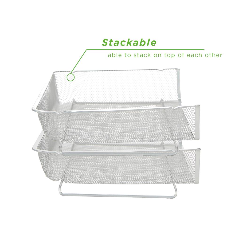 Mind Reader RSTACK4-SIL Desktop-Organizers - View #3