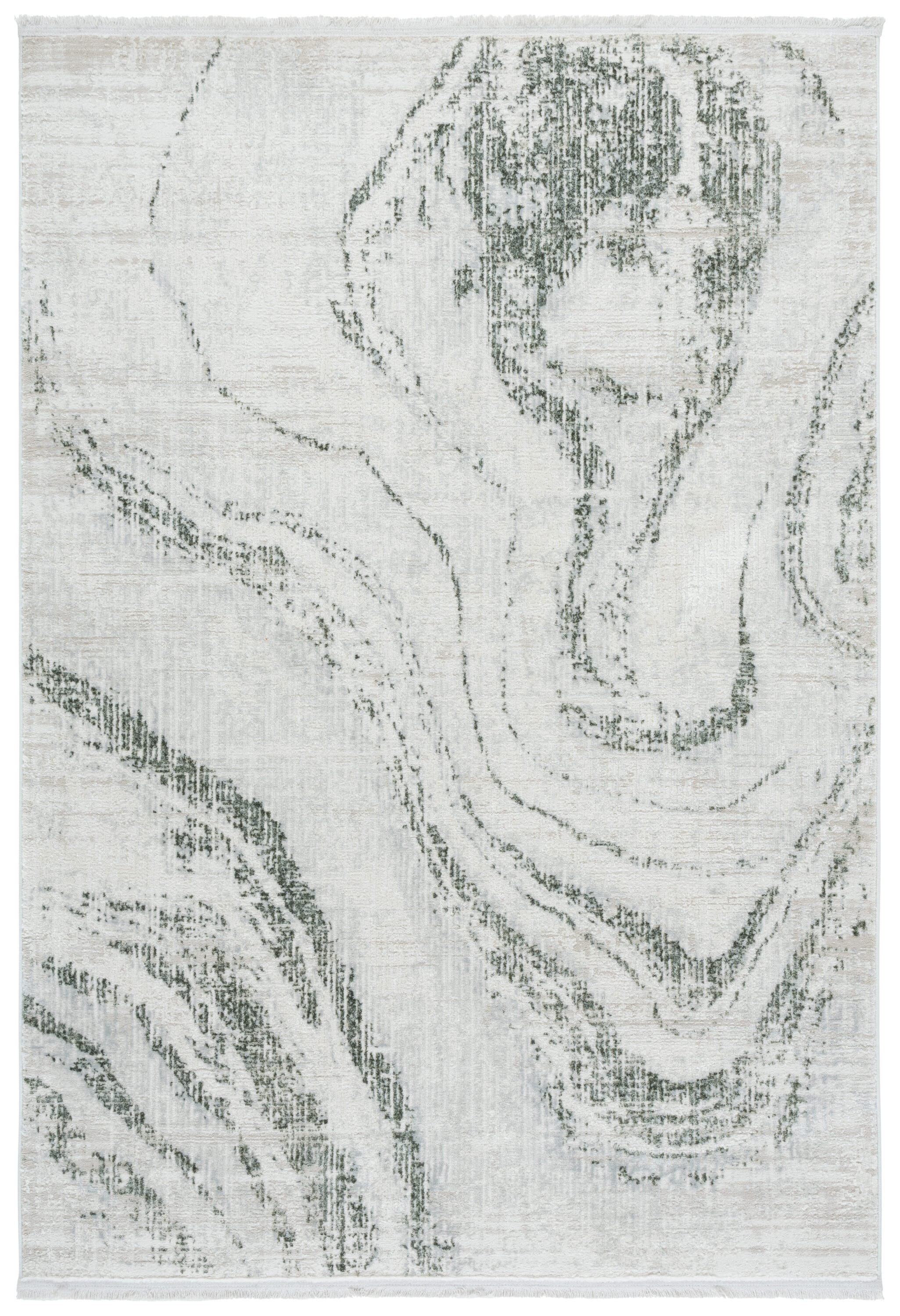 Safavieh WHS590Y-9 9 x 12 (ft) Polyester/Polypropylene Green/Ivory Rectangular Indoor Abstract Mid-Century Modern Area rug