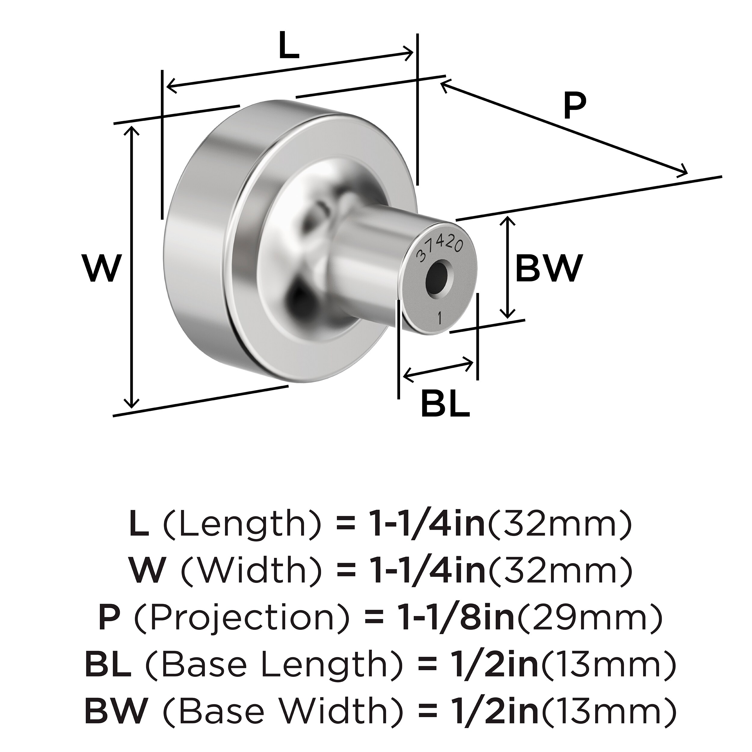 Amerock BP3742026 Cabinet-Knobs - View #4