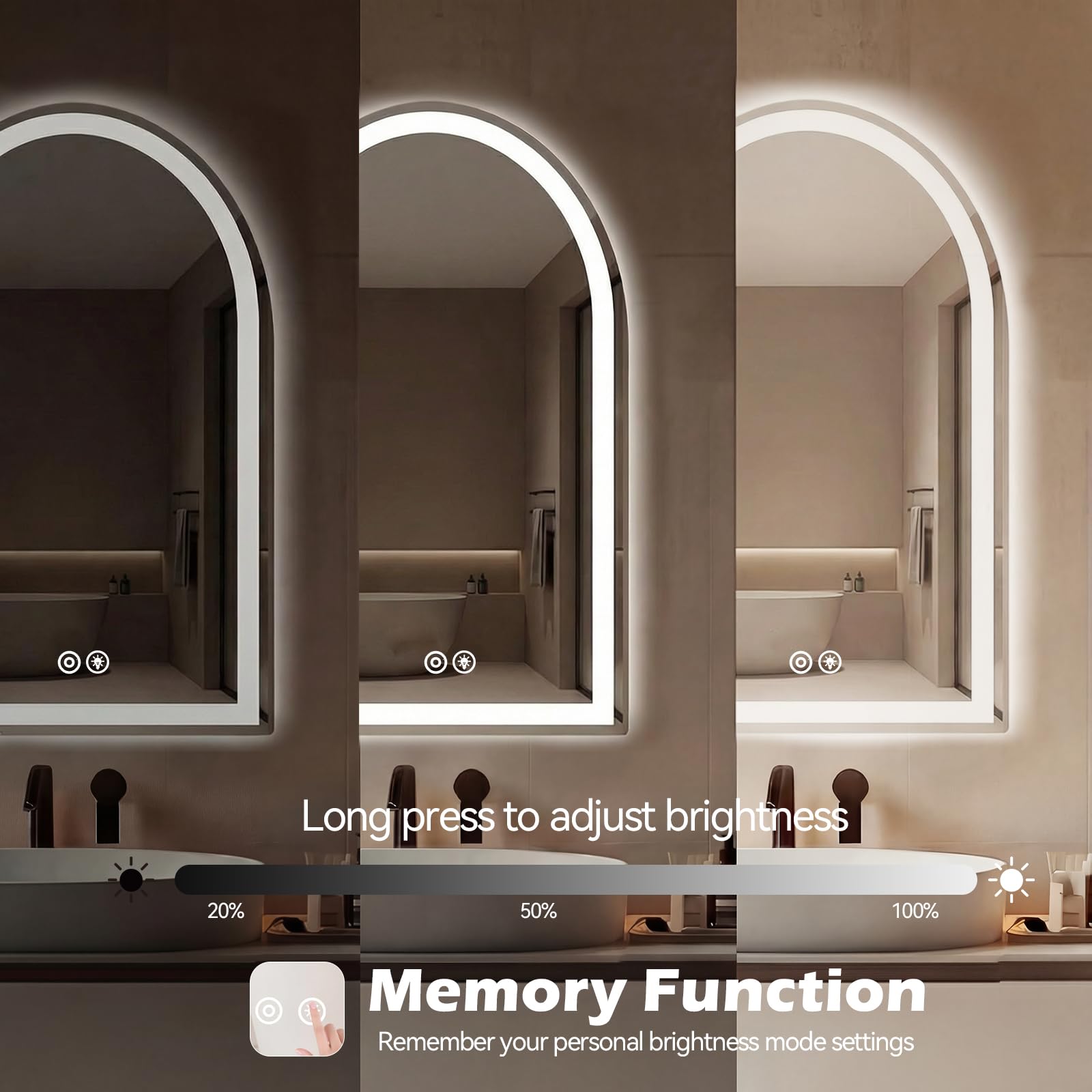 Atilioo QA-BGJ25GZ-2028WT-BZ Decor-Mirrors - View #6