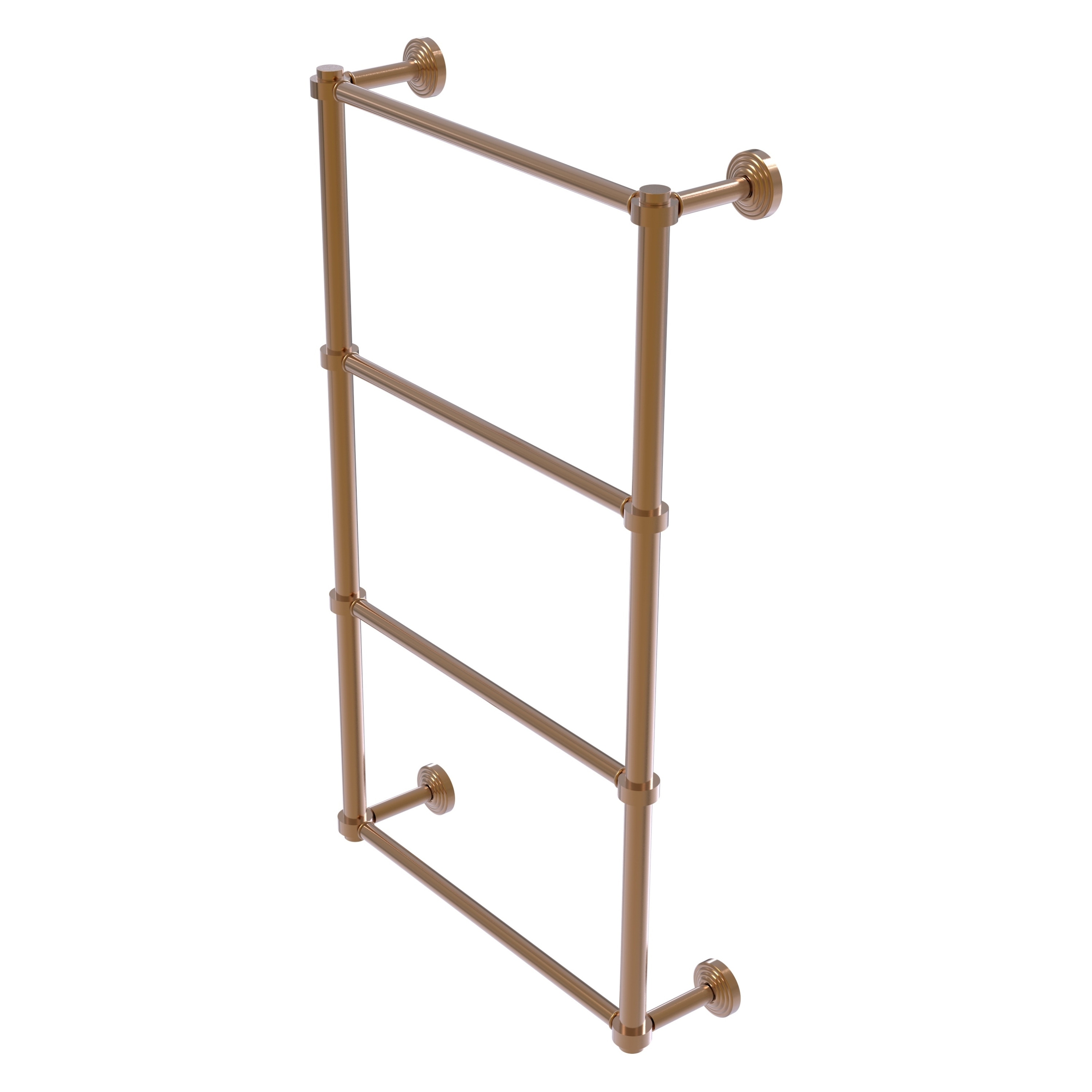 Allied Brass WP-28-36-BBR Waverly Place 36-in double Brushed Bronze Wall mount 4-tier Towel Bar