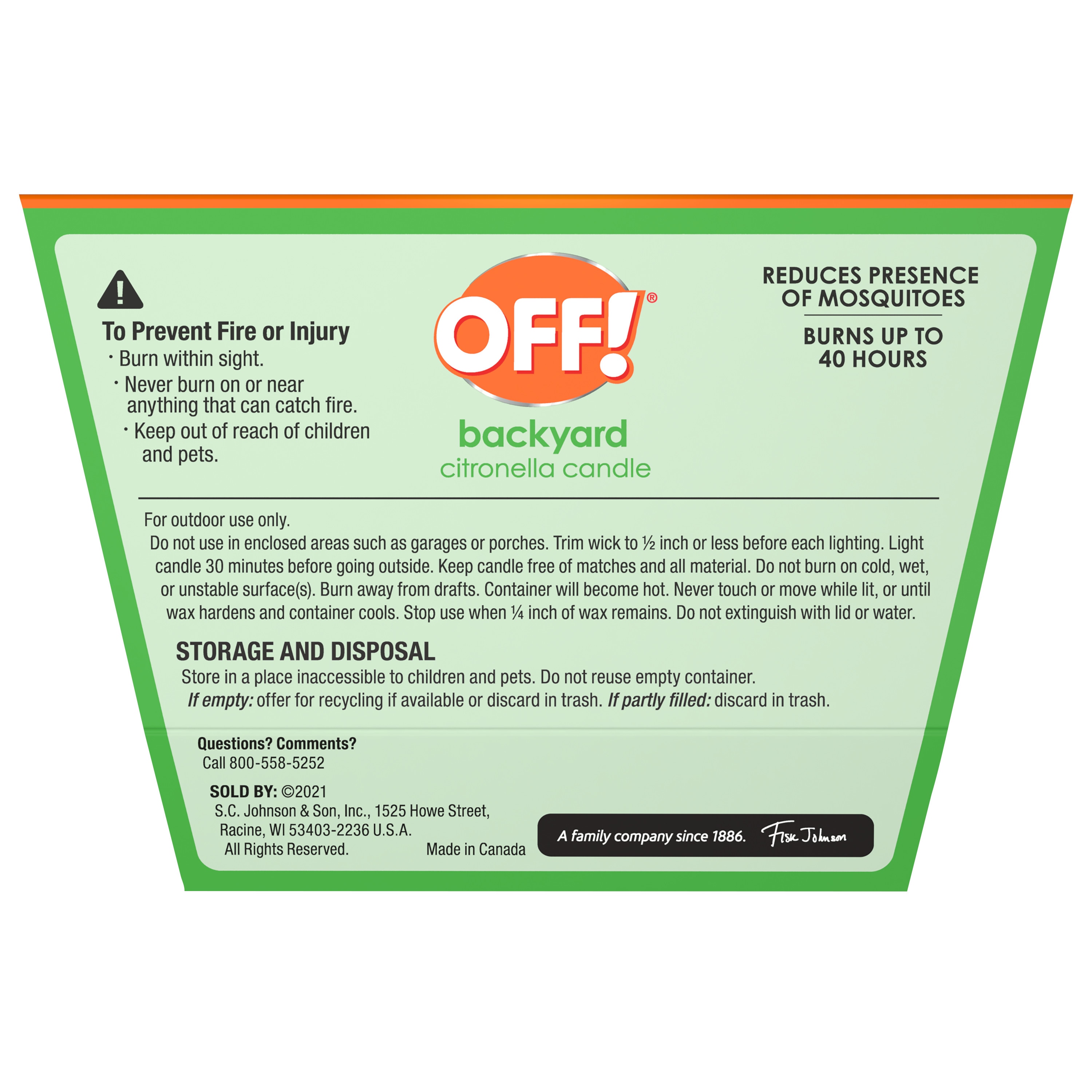 Off! SCJ304448 Citronella-Candles - View #3