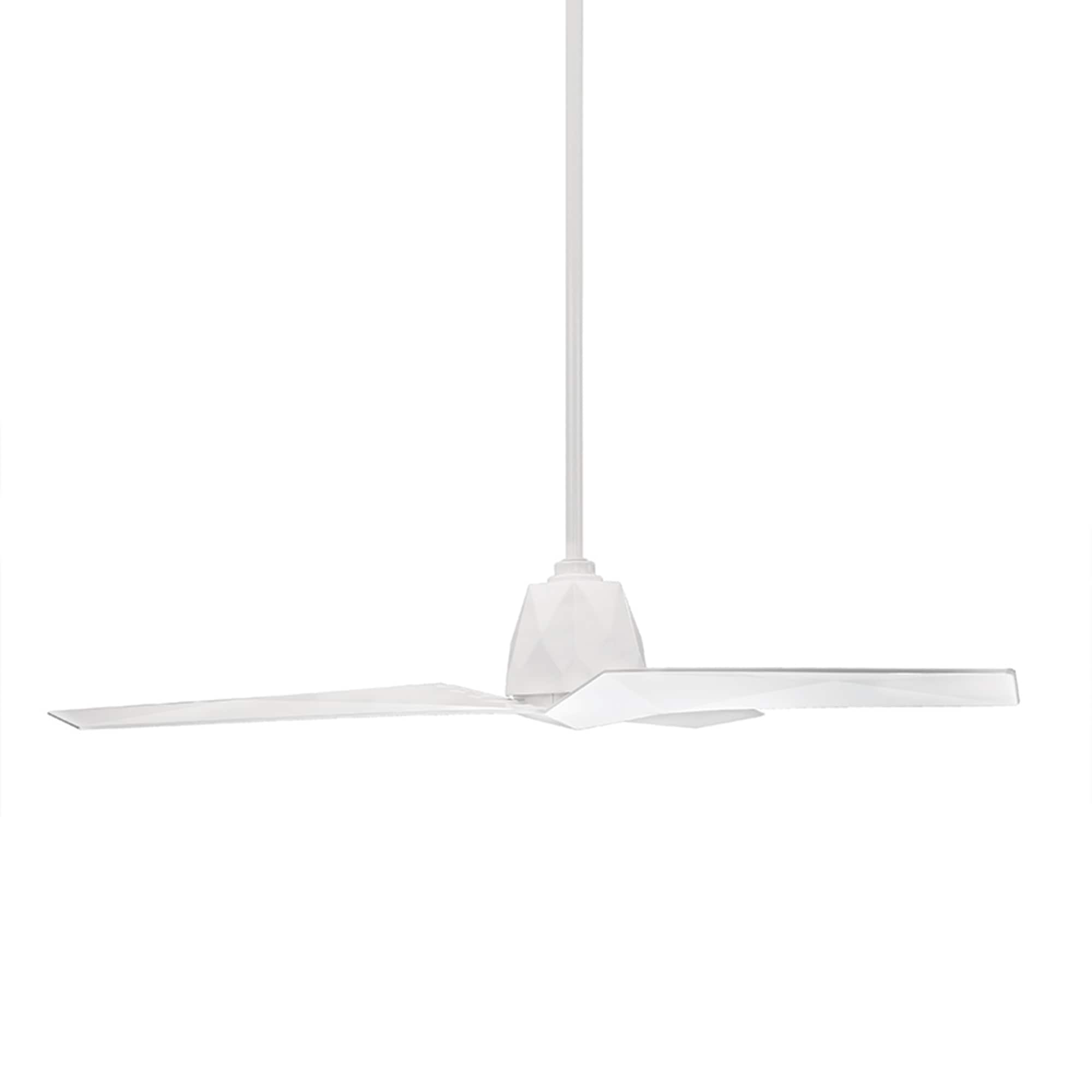Gloss White 60'' 3-Blade Smart Ceiling Fan with Remote