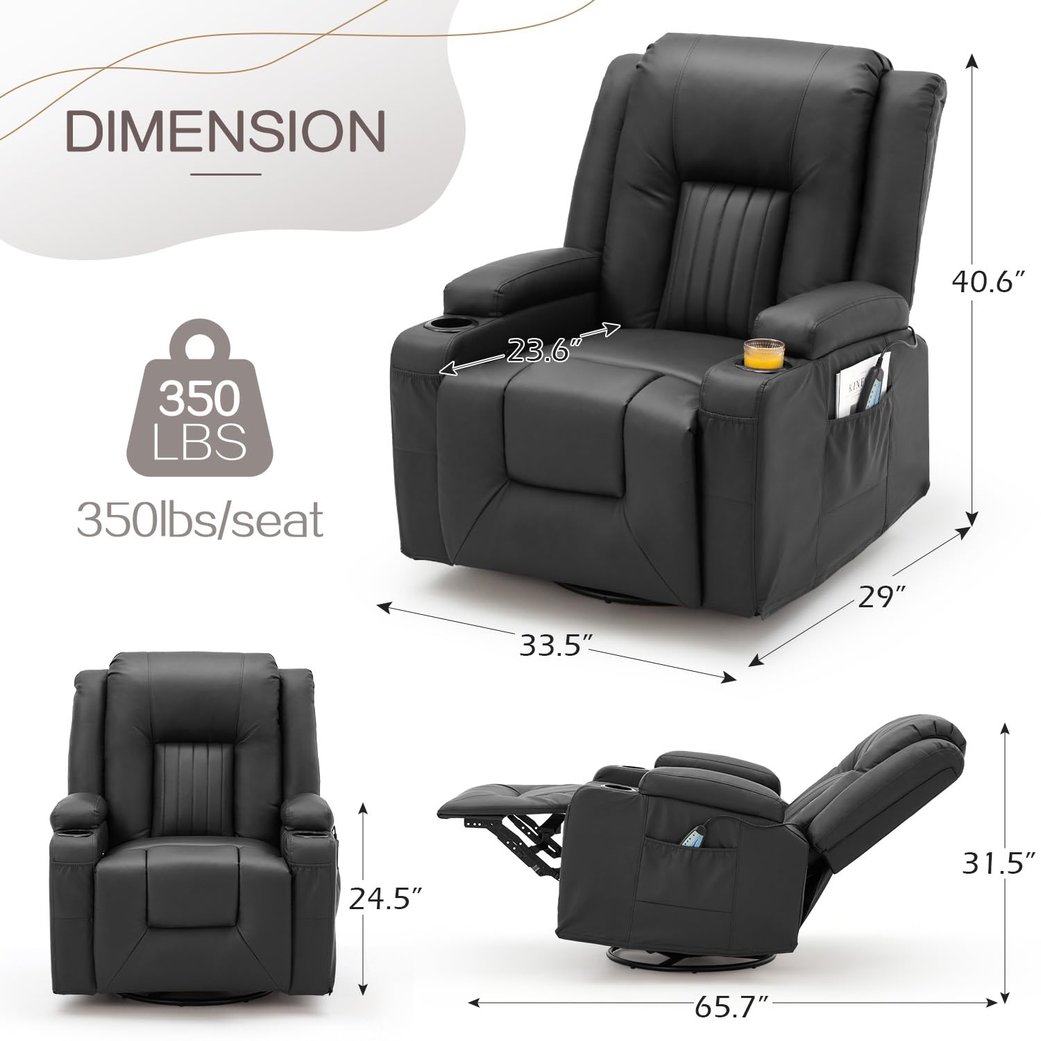 AECOJOY 13096UBK-LS01 Sofas-Loveseats - View #2