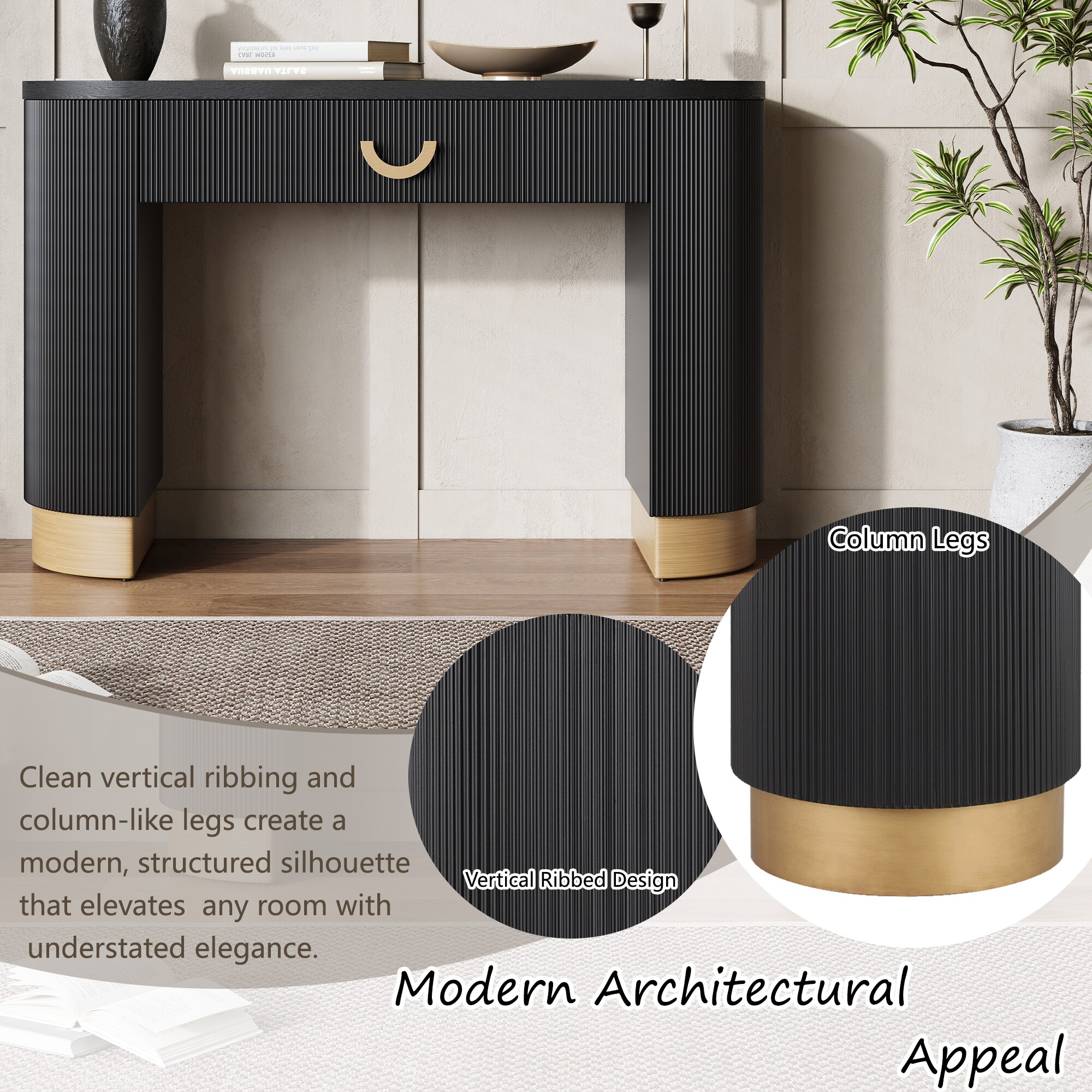 ModernLuxe N760P281361B Console-Sofa-Tables - View #3