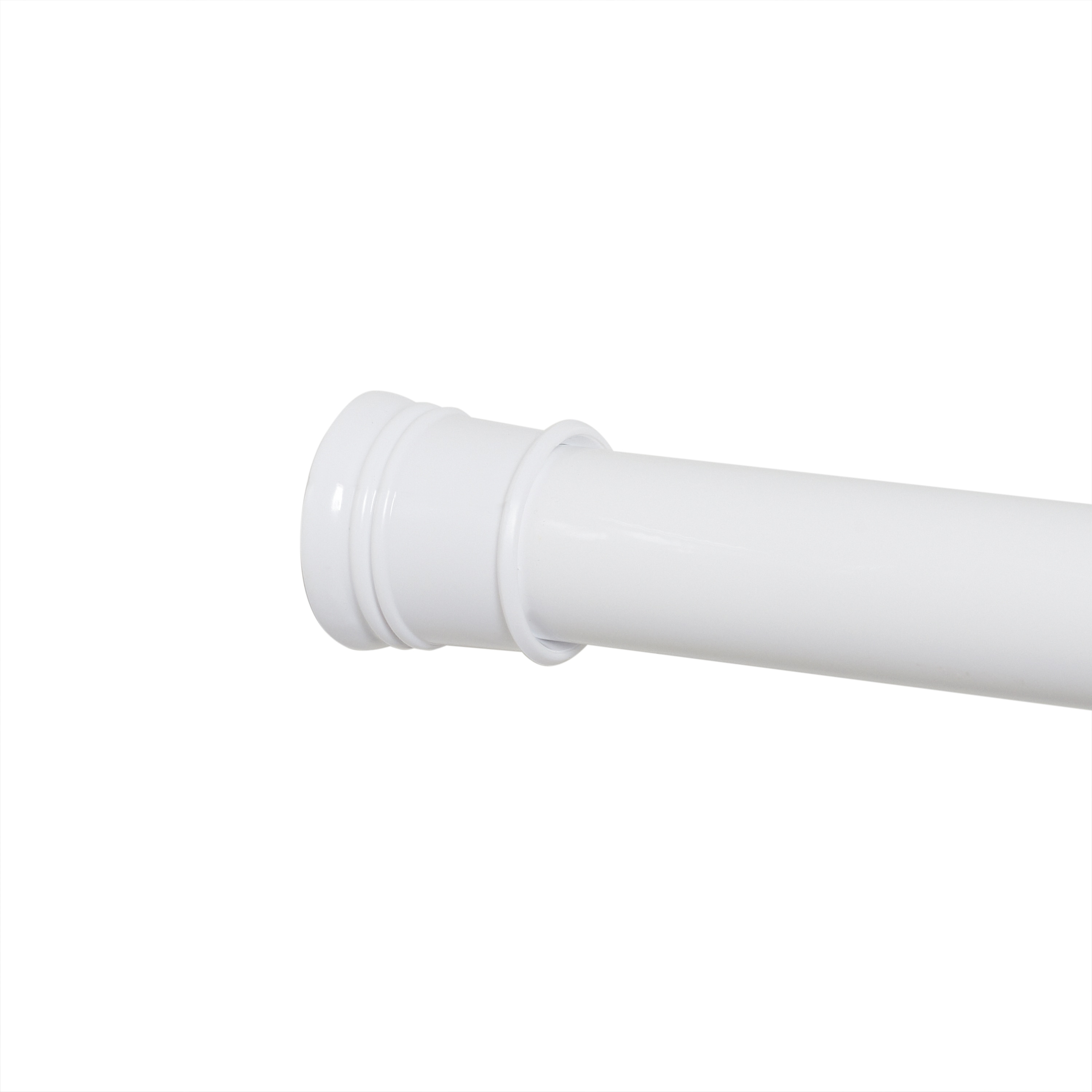 Zenna Home 36 in. - 60 in. PVC Tension Shower Rod Cover in White