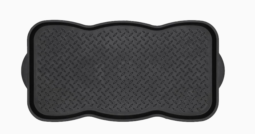 Project Source 790501 2-ft x 3-ft Black Polypropylene Rectangular Indoor or outdoor Decorative Boot tray