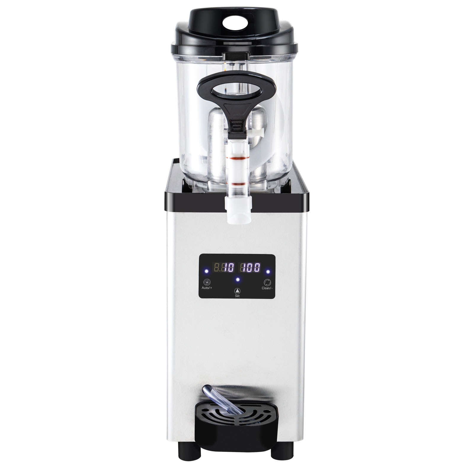 GIVIMO 1.6-Gal Single-Bowl 300-W Stainless Steel Commercial Frozen Drink Slushy Machine #LW047GIVSS106