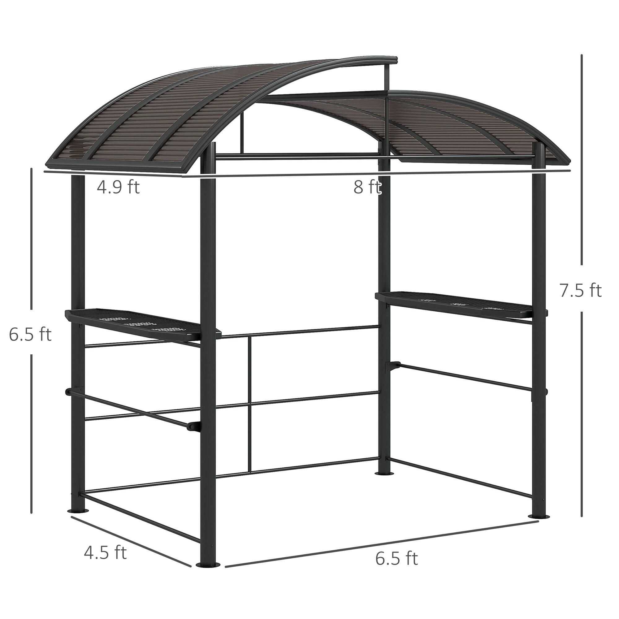 LUXEYARD DS-M-BAC06915 Wood-Resin-Gazebos - View #5