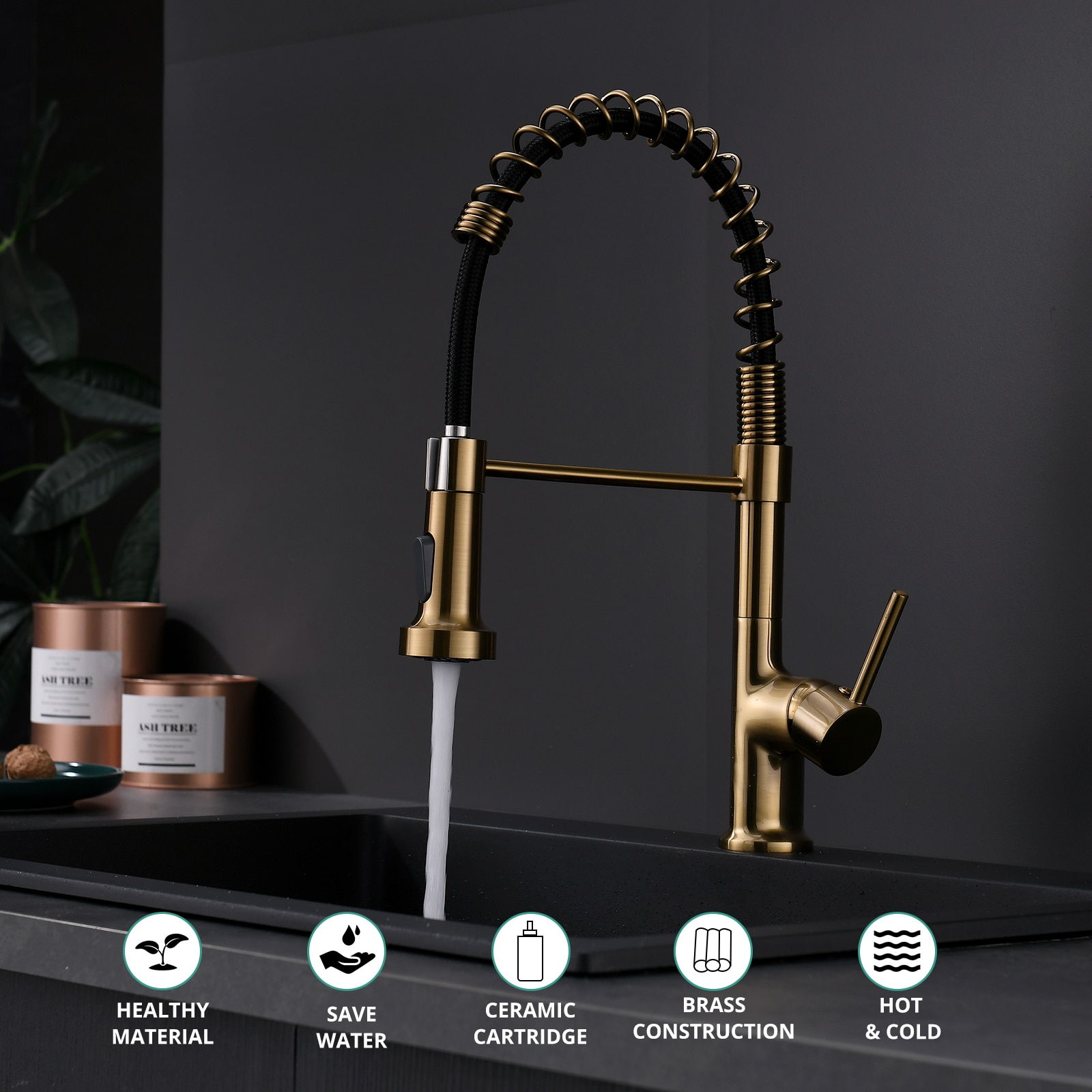 Fapully FA-B-1002G Kitchen-Faucets - View #7