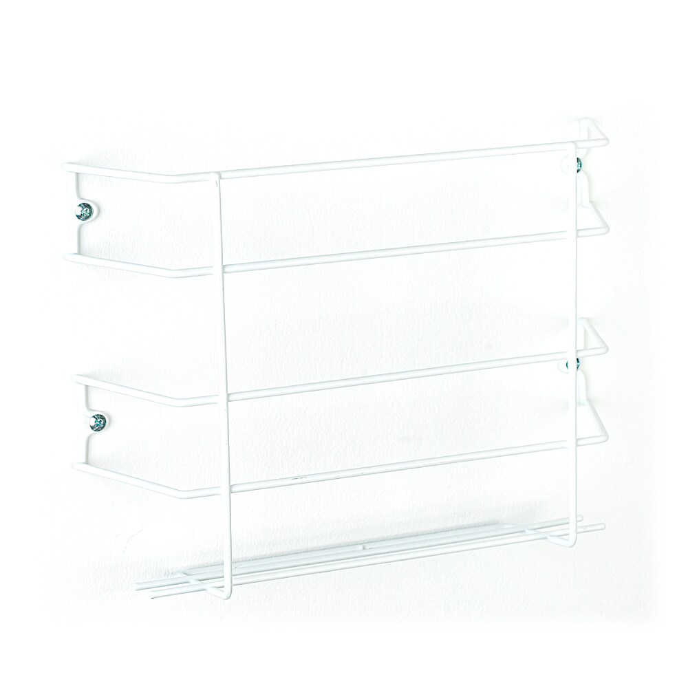 Style Selections 43452 9-in W x 12-in H-Tier Metal Wrap Organizer