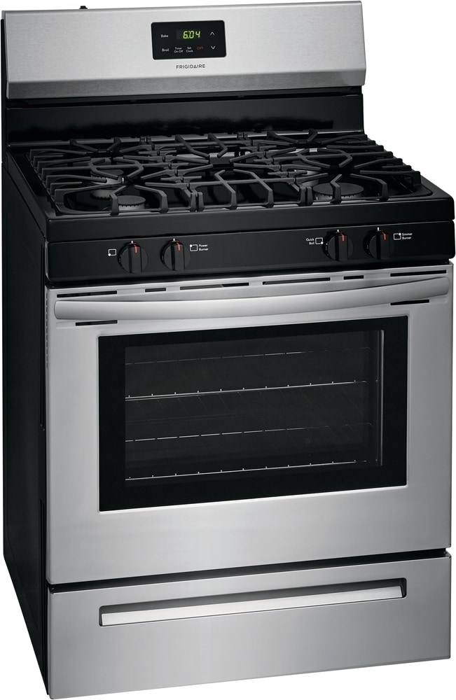 Frigidaire 30-in 4 Burners 5-cu ft Freestanding Natural Gas Range ...