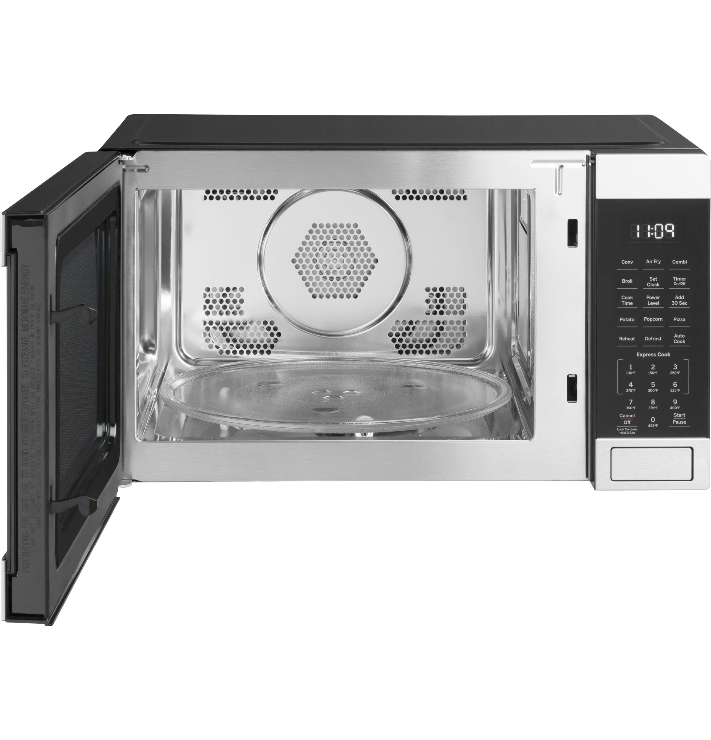  Cuisinart CMW-100 1-Cubic-Foot Stainless Steel Microwave Oven,  Brushed Chrome: Countertop Microwave Ovens: Home & Kitchen