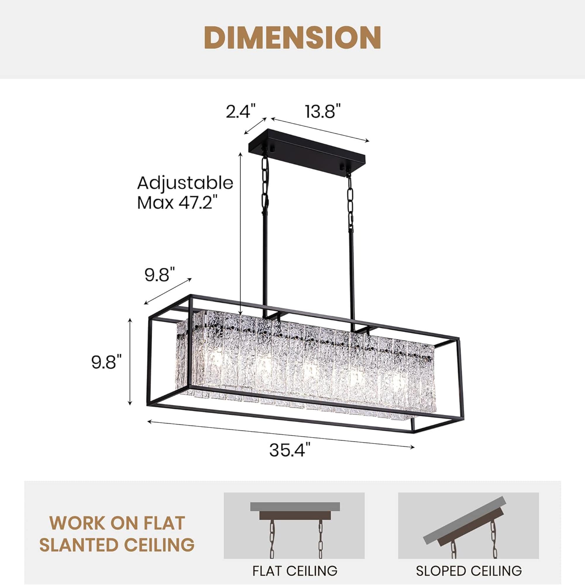 Antoine Modern Crystal Chandelier 5-light Matte Black Industrial Cage 