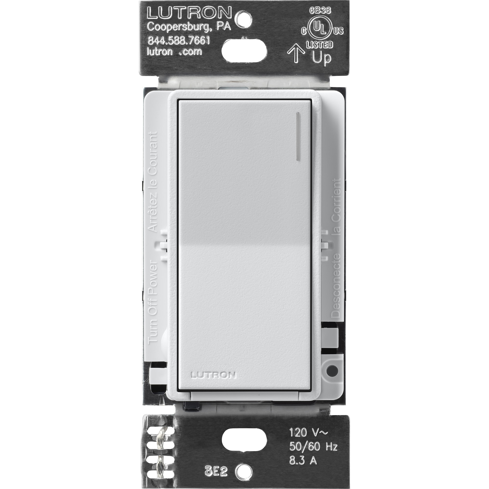 Lutron ST-RS-MI Sunnata 6-amp Multi-location Locator light Push button Companion Light Switch , Mist