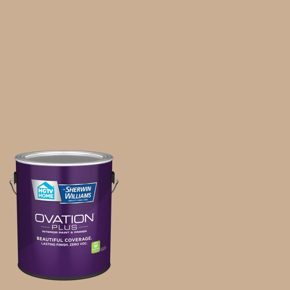 HGTV HOME by Sherwin-Williams 2008-8B-2557213 Ovation Plus Flat Maple Leaf 2008-8B Latex Interior Paint Paint + Primer ( 1-gallon )