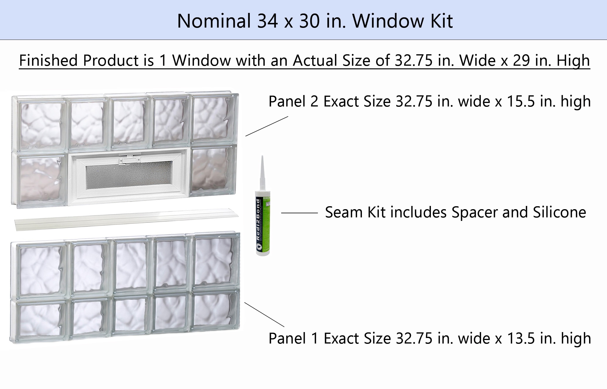 REDI2SET V3430DC Glass-Block-Windows - View #2