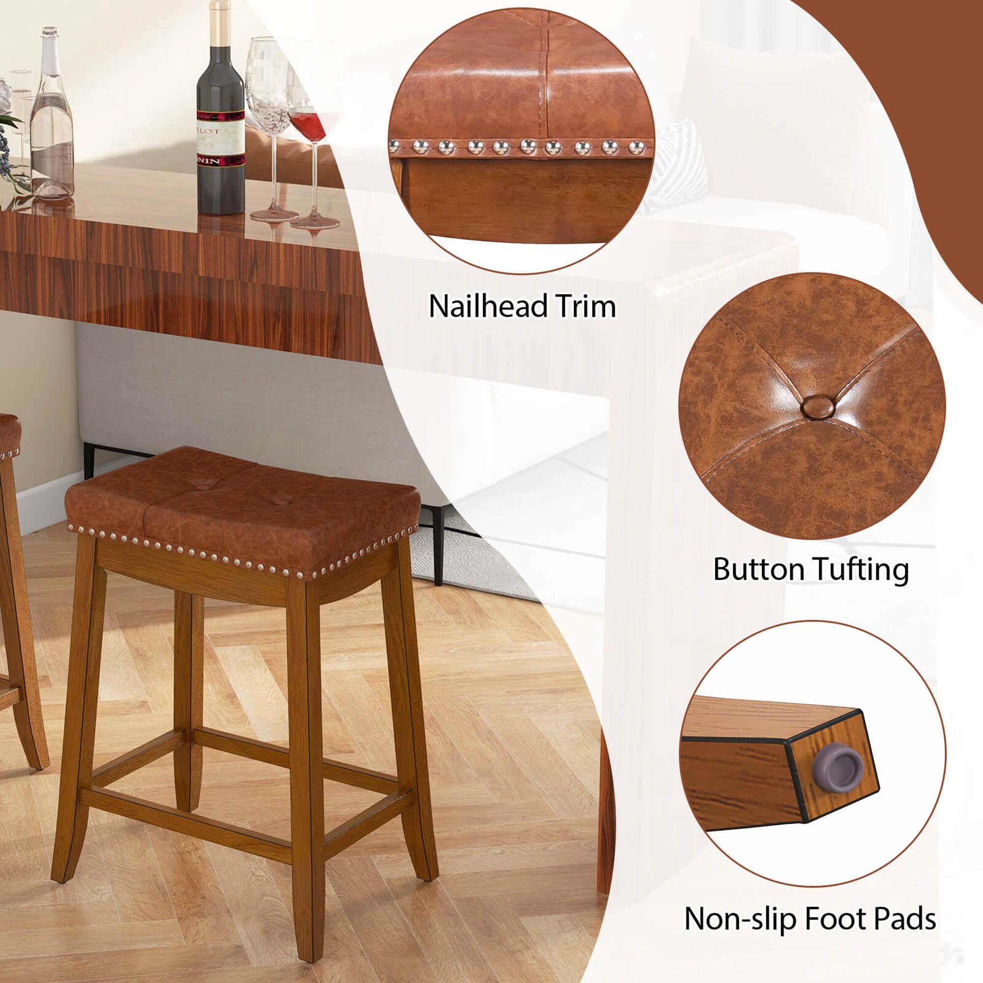 Costway HCST04363 stools - View #4