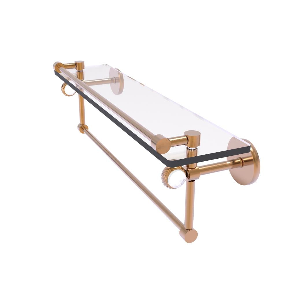 Allied Brass CV-1TBT-22-GAL-BBR Clearview Brushed Bronze Wall mount Bathroom Shelf ( 22-in x 6.7-in x 5-in )