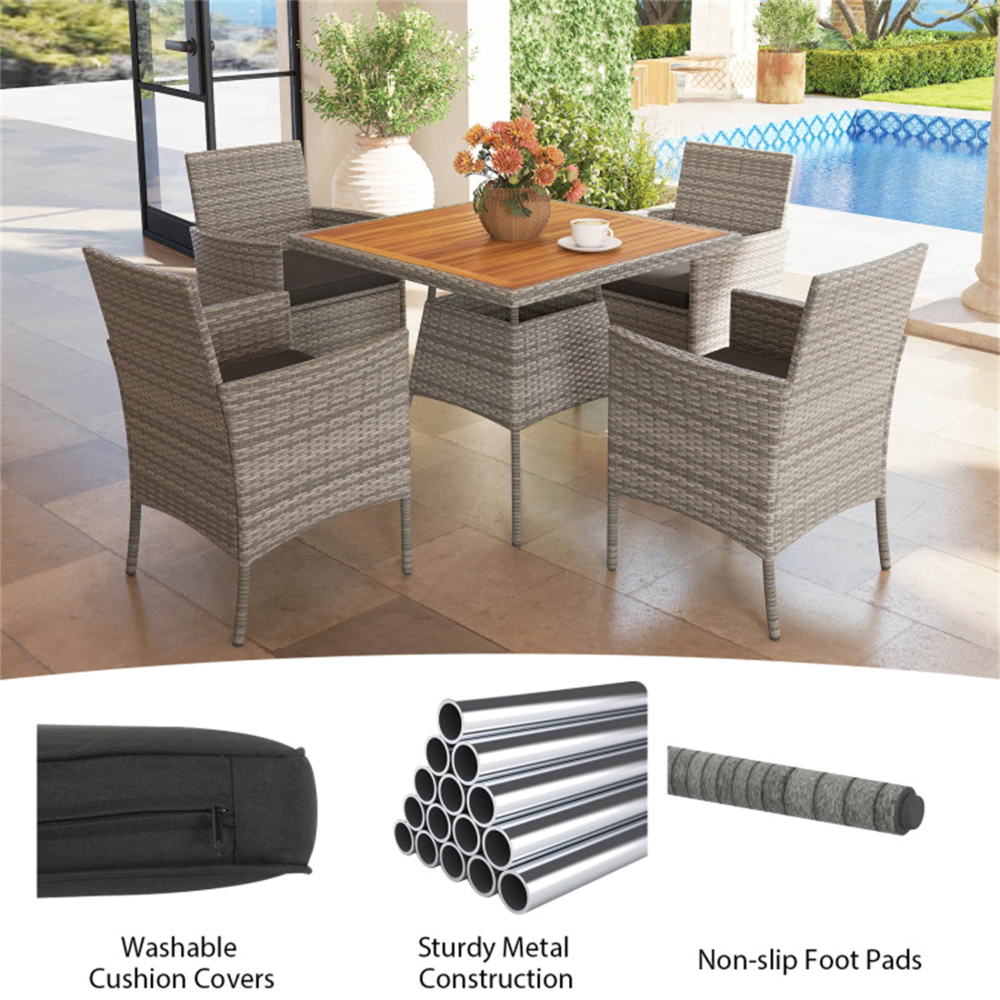 BABOOM BOM-P217540-OR Patio-Dining-Sets - View #9