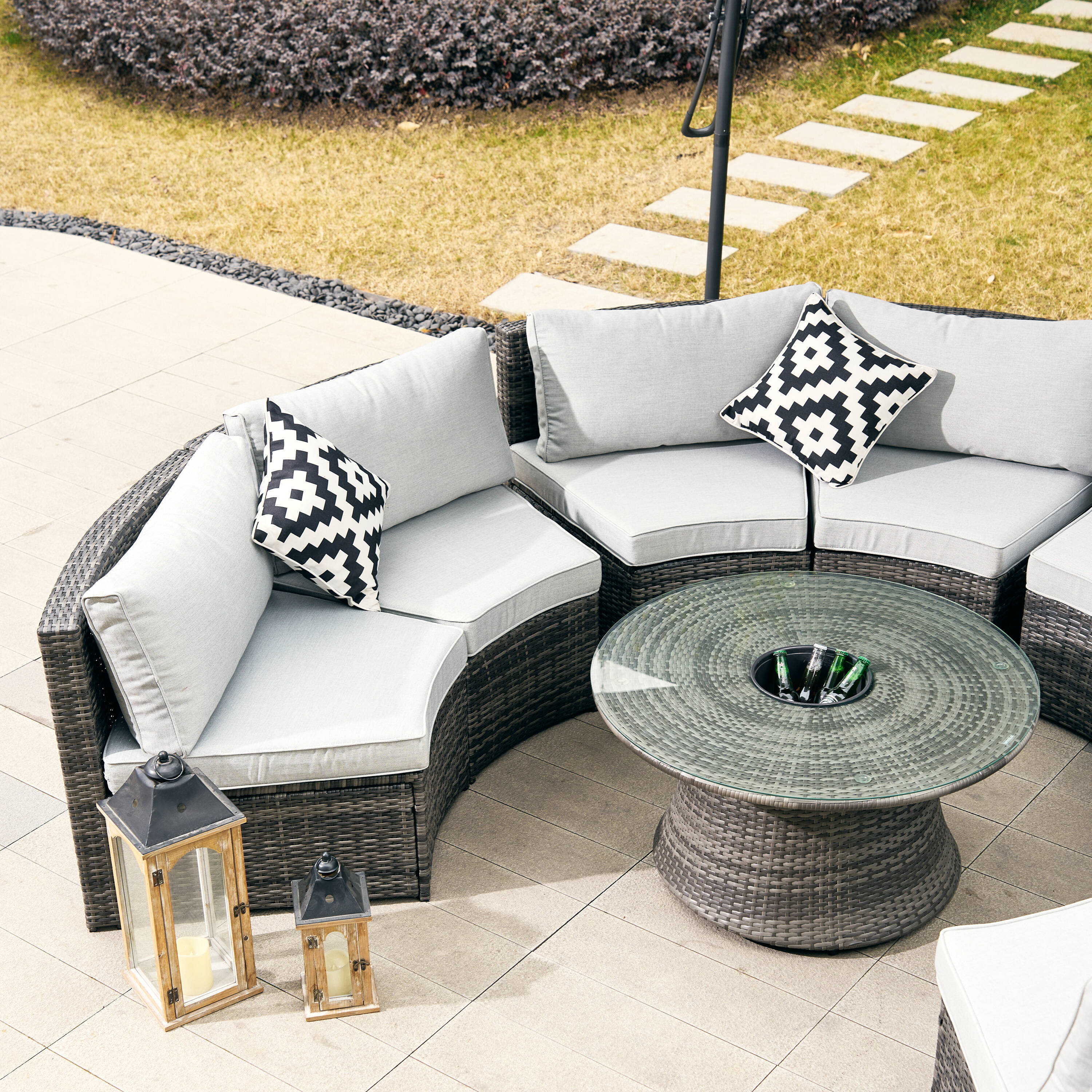 Direct Wicker DWS-1205B8SS&TA-G Patio-Conversation-Sets - View #6